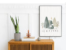 Pine trees Prints - Luster Paper Nursery Wall Art Prints