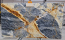 Explosion Blue Bookmatching Marble Slabs Polished - Full Truckload 1 slab front view