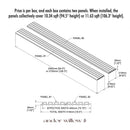 Exterior Wood-Look Composite Slat Panels