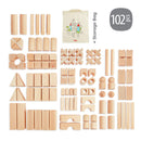 Basic Building Blocks 102 Piece Extra Large Wooden Starter Set