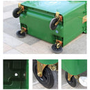 Extra Large Heavy-Duty Outdoor Commercial Trash Bin With Wheels And Handles, 660L (SAK43182)