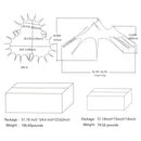 Extra-Large Portable Waterproof Multifunctional Outdoor Rain Tarp Canopy (SAK79811)