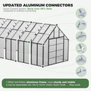 [10X36FT] Extra-Large Heavy-Duty Outdoor Walk-In Greenhouse With Adjustable Roof Vents, 4MM (SAK26174)