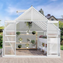[10X12FT] Extra-Large Heavy-Duty Polycarbonate Aluminum Greenhouse With Sliding Doors And Vents (SAK74183)