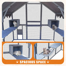 Alora Extra Large Outdoor Cat Kitten Playpen House With Platforms, And Waterproof Cover (SAK55092)