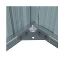 Alora Extra-Large Outdoor Galvanized Steel Outdoor Storage Shed With Skylight Roof (SAK42671)