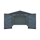 Alora Extra-Large Outdoor Galvanized Steel Outdoor Storage Shed With Skylight Roof (SAK42671)