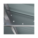Alora Extra-Large Outdoor Galvanized Steel Outdoor Storage Shed With Skylight Roof (SAK42671)