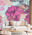 Large Peonies Wallpaper