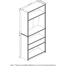 Jaya Black 5 Tier Bookcase For Home Office Storage