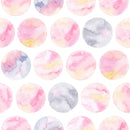 Watercolor Pink Circles Wallpaper