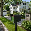 Retrobox-2.0  in TEXTURED MATT JET BLACK - Modern Mailbox