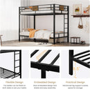Loft Bunk Bed Twin Over Twin With Ladder And Guardrails