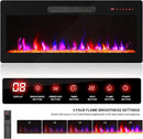 68 Inch TV Stand With 36 Inch Electric Fireplace Heater