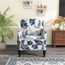 Boaz Floral Print Fabric Club Chair 32 Inch Depth Polyester