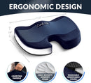 Gel Memory Foam Seat Cushion For Office Chair Navy