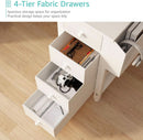 White 47 Inch L Shaped Corner Desk With Reversible Storage