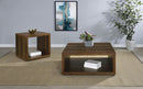 Frisco 2-piece Coffee and End Table Set Dark Pine