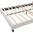 Full Size Upholstered Flower-Shape Bed, Elegant Flowers Headboard with LED Light Strip, Sherpa Fabric Platform Bed with Wooden Slats Support, White