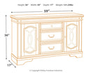 Realyn - Dining Room Server - Chipped White