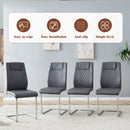 Table and chair set.63*31.4 Inch Pandora Patterned Sintered Stone Dining Table Set - 6 Dark Gray Chairs With Silver Metal Legs.Modern Light Luxury.Perfect For Dinner Room,Meeting Room,Kitchen,etc.