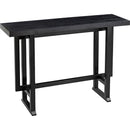 Bar Table, Extra Long Entryway Table for Entryway, Hallway, Living Room, Foyer, Corridor, Rectangular Wood High Top Kitchen Dining Table, Black