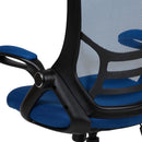 Swivel Office Chair With Lumbar Support And Flip Up Armrests