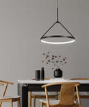 Alsy Cambridge 18"W LED Ring Satin Black Modern Pendant