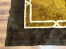 Mid Century Shag Rug 8x11, Large Vintage Shag Rug, Open Field, European Shag Rug