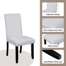 5-Piece Round Dining Table set, 43-Inch Modern Dining Table and 4 Upholstered Chairs for Dining Room, Kitchen Room, Living Room, Easy Assembly