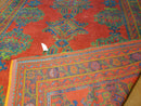 7x11 Turkish Oushak Rug, Vintage Red & Blue Oriental Carpet, Hand Knotted Wool Area Rug 7 x 11, Turkish Sparta Rug, Antique Turkish Rug Nice