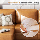 Brown Oversized Reading Armchair With Hidden Storage
