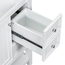 36' Bathroom Vanity with Sink Combo, One Cabinet and Three Drawers, Solid Wood and MDF Board, White (Old Sku:SY999505AAK)