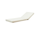 LOUNGE CHAISE SET, SPACE AVAILABLE ON ONE SIDE,ACACIA SOLID WOOD WITH LOUNGE CUSHION (CREAM & TRIPLE FOLD) - MATCHING DARK GREY VERSION AVAILABLE