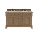 James Martin Brookfield 60" Double Bathroom Vanity, Pecan
