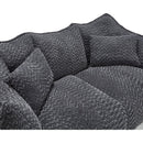 Soft beanbag chair with high resilience foam core for two people. The comfortable square recliner sofa is ideal for family members and friends engaged in games, reading, watching TV