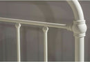 Elegant Soft White Metal Full Queen Headboard Design