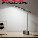 LED Desk Lamp H01 Pro Sunturalux Foldable With USB Ports Black