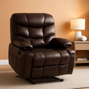 Power Lift Recliner Dark Brown Extended Footrest Chair