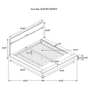 Winslow Wood California King Panel Bed Smokey Walnut
