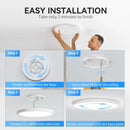 12 Pack 12 Inch LED Flush Mount Ceiling Light 5000K