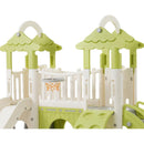 8-1 Toddler Climber and Slide Set,Kids Slide for Toddlers Age 1+, Kids Playground Climber Freestanding Slide Playset with Basketball Hoop, Play Combination for Babies,Indoor& Outdoor