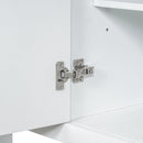 36' Bathroom Vanity with Sink Combo, One Cabinet and Three Drawers, Solid Wood and MDF Board, White (Old Sku:SY999505AAK)
