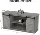 65 Inch TV Stand With Sliding Barn Doors Media Console