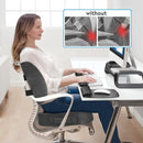 Ergonomic Memory Foam Seat Cushion Grey For Office Chair