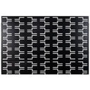 Outdoor & Indoor Privacy Screen Metal Privacy Screen 76' H×48' W, Freestanding Decorative Privacy Screen for Deck Balcony Patio, Privacy Fence Panels for Outside Lawn Garden PS112 BLACK
