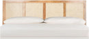 Natural Cane King Headboard with Sturdy Mango Wood