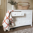White Six Drawer Dresser For Nursery Organization Solutions