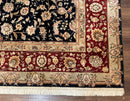 Sino Persian Rug 8x10, Black and Red, Floral Allover
