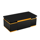 [Video Provided] U-Can Lift-Top Coffee Table with 4 Storage Stools, Modern Space Saving Center Table with Foldable Top, Multi-Functional Adjustable Coffee Table for Living Room